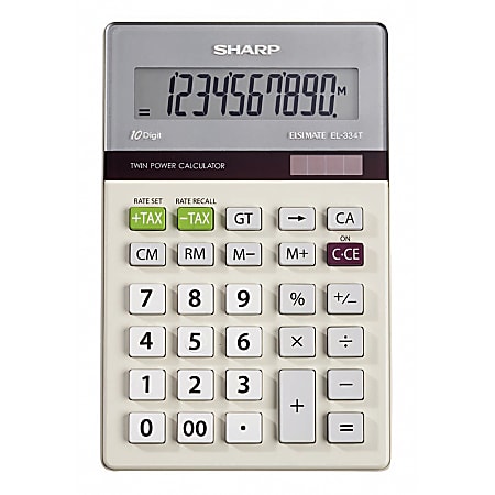 Sharp® EL-334TB "Kickstand" Display Calculator