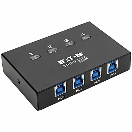 Eaton Tripp Lite Series 4-Port USB 3.x (5Gbps) Peripheral Sharing Switch - USB - External - 4 USB Port(s) - 4 USB 3.0 Port(s)