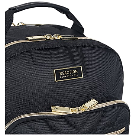 Kenneth Cole Reaction Chevron Quilted Laptop Backpack Black
