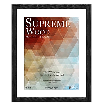 Timeless Frames® Supreme Picture Frame, 16" x 20", Black