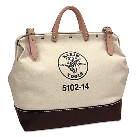 Canvas Tool Bag, 1 Compartment, 14 in X 6 in