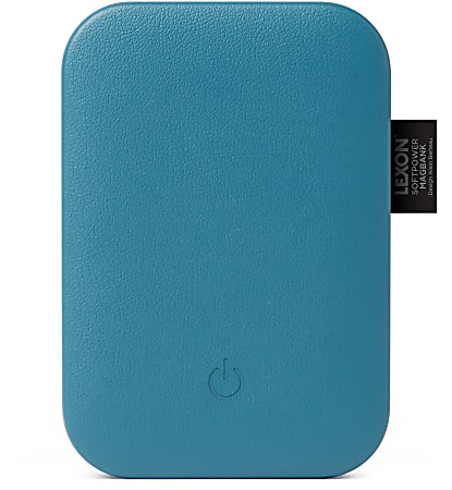 Lexon Softpower Magbank Compact Magnetic Wireless Powerbank, Blue, LL153