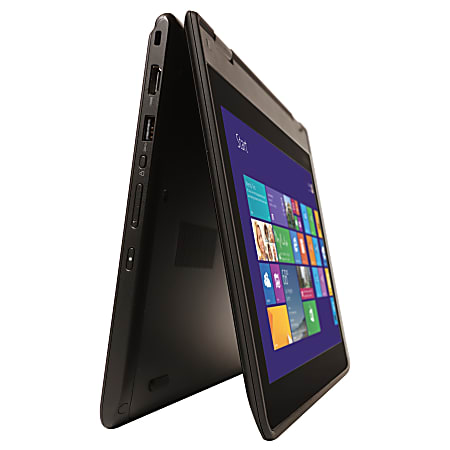 Lenovo ThinkPad Yoga 11e 20DA001JUS 11.6" Touchscreen LCD 2 in 1 Netbook - Intel Celeron N2930 Quad-core (4 Core) 1.83 GHz - 4 GB DDR3L SDRAM - 320 GB HDD - Windows 8.1 64-bit - 1366 x 768 - In-plane Switching (IPS) Technology - Convertible - Graphite Black