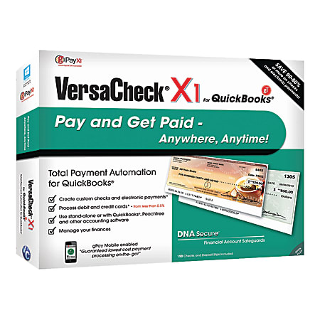 VersaCheck® X1 gT For QuickBooks®, Traditional Disc