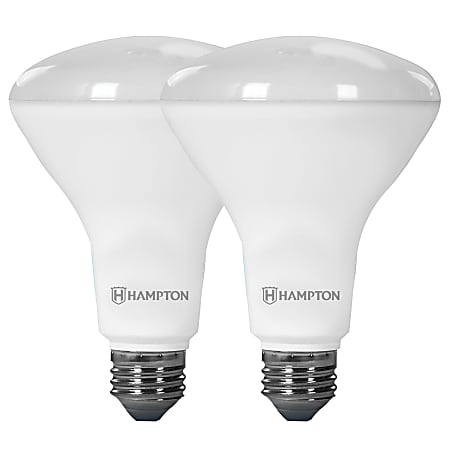Array By Hampton BR30 760-Lumen Smart Wi-Fi LED Floodlight Bulbs, 60-Watt, Adjustable White, Pack Of 2 Bulbs