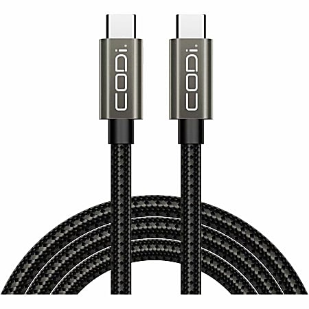 CODi USB-C to USB-C Charge & Sync Cable - 3ft Braided Nylon