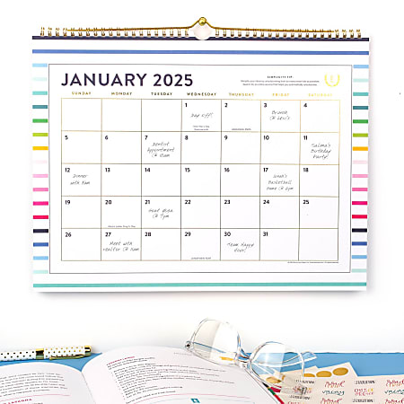 2025 Simplified by Emily Ley for AT A GLANCE Monthly Wall Calendar 15 x