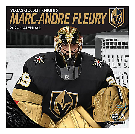 Turner Licensing Monthly Wall Calendar, 12" x 12", Marc-Andre Fleury, 2020