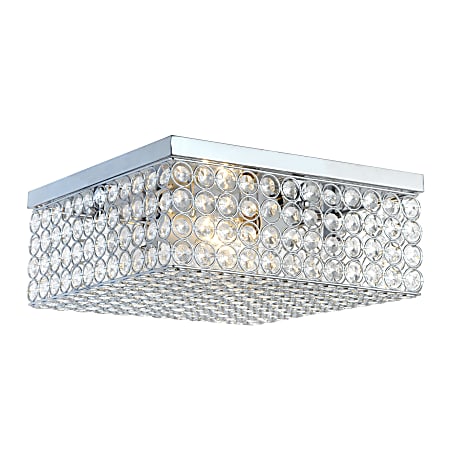 Elegant designs 2 light elipse crystal flush mount ceiling light shop