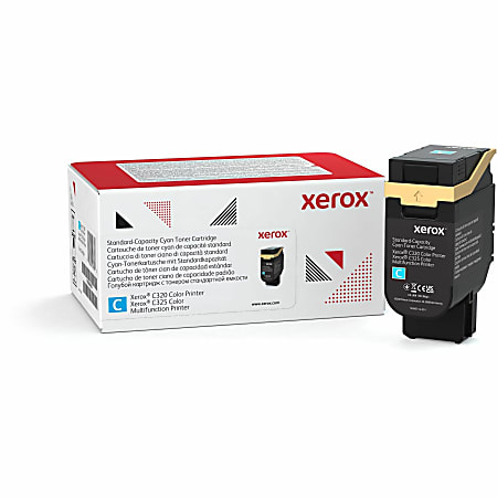 Xerox Genuine Xerox® C320 Color Printer, C325 Color Multifunction Printer Cyan Standard capacity Toner Cartridge (1800 Pages) - 006R04820 - 1800 Pages