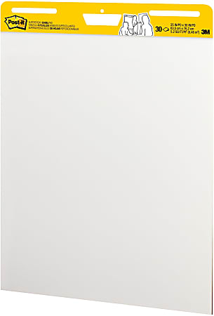 Post it Super Sticky Easel Pads 25 x 30 White Pack Of 2 Pads