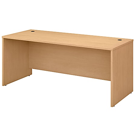 Bush Business Furniture Studio C Office Desk, 72"W, Natural Maple, Standard Delivery