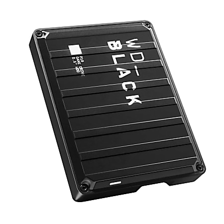 WD_Black P10 WDBA3A0040BBK 4 TB Portable Hard Drive - 2.5" External - Black - Gaming Console, Desktop PC Device Supported - WDBA3A0040BBKWESN