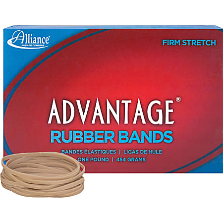 Alliance Rubber Advantage® Rubber Bands In 1-Lb Box, #33, 3 1/2" x 1/8", Box Of 600