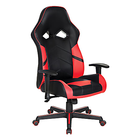 Office Star™ Vapor Gaming Chair, Black/Red