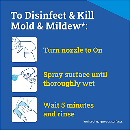 CloroxPro Tilex Disinfecting Instant Mold and Mildew Remover Spray - 32 fl oz (1 quart) - 216 / Bundle - Disinfectant, Antibacterial - White