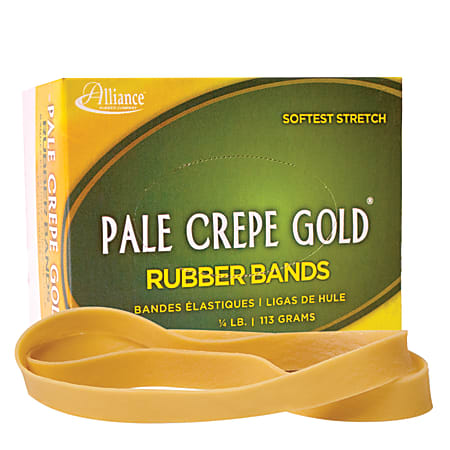 Alliance Rubber Pale Crepe Gold® Rubber Bands In