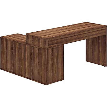 LYS L-Shape Workstation with Cabinet - For - Table TopLaminated L-shaped Top - 200 lb Capacity - 29.50