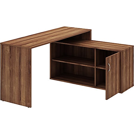 LYS L-Shape Workstation with Cabinet - For - Table TopLaminated L-shaped Top - 200 lb Capacity - 29.50