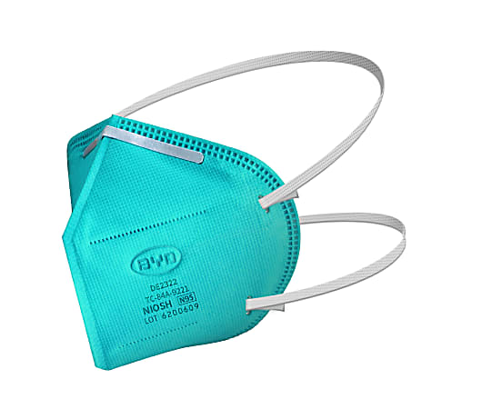 BYD Care Non Medical Disposable N95 Respirator Face Masks Adult Size Teal  Box Of 20 - Office Depot