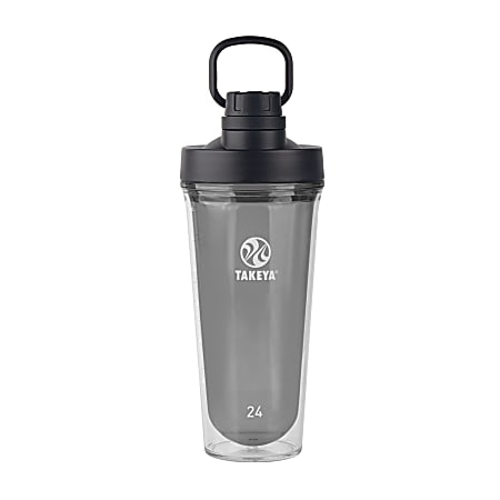 Takeya Tritan Shaker With Spout, 24 Oz, Black