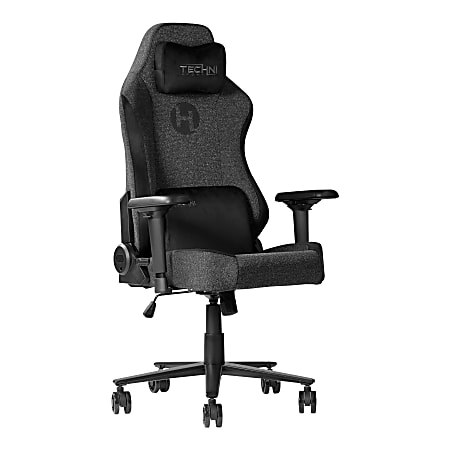 Techni Sport Orion Series Ergonomic Fabric Computer Gaming Chair, Black