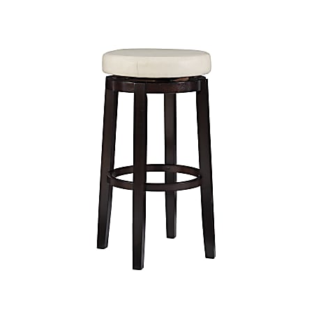Linon Home Décor Products Alice Bar Stool, Rice/Brown