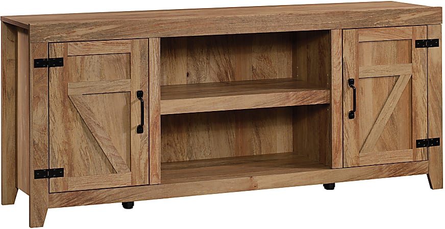 Sauder® Select Farmhouse Rustic Entertainment Credenza For 70" TV, 26-13/16"H x 62-3/4"W x 15-5/16"D, Sindoori Mango