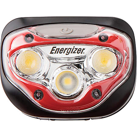 Energizer Vision HD LED Headlamp - LED - 150 lm Lumen - 3 x AAA - Impact Resistant, Water Resistant, Shatter Proof - Red