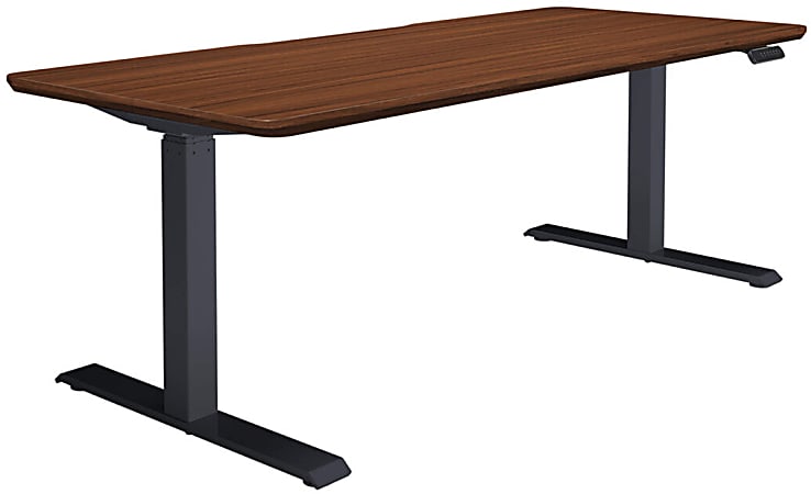 VARI 72"W Adjustable Electric Standing Desk, Darkwood