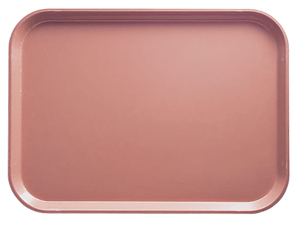 Cambro Camtray Rectangular Serving Trays, 15" x 20-1/4", Blush, Pack Of 12 Trays