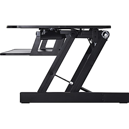 Lorell™ Adjustable Desk Riser Plus, 34-1/2 "W x 27"D, Black