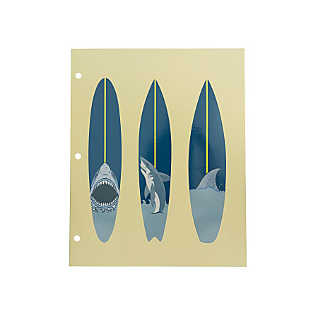 Eccolo BTS 2-Pocket Folder, 8-1/2" x 11", Surf Board