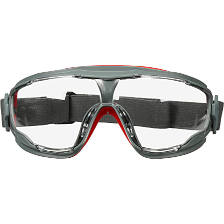 3M GoggleGear 500 Series Scotchgard Anti Fog Goggles Recommended for Eye Splash Ultraviolet Ultraviolet Protection Clear Lens Gray Frame