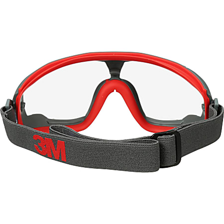 3M GoggleGear 500 Series Scotchgard Anti Fog Goggles Recommended for Eye Splash Ultraviolet Ultraviolet Protection Clear Lens Gray Frame