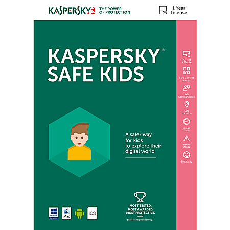 Kaspersky Safe Kids 1 user 1 year (Windows), Download Version