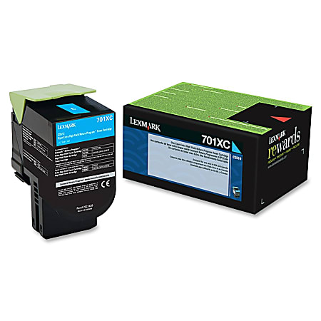 Lexmark™ 70C1XC0 High-Yield Cyan Toner Cartridge