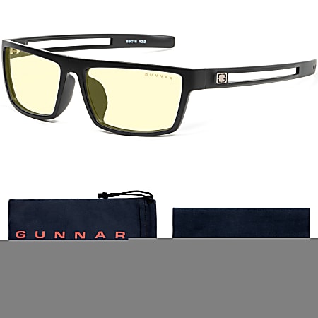 GUNNAR Gaming Glasses - Valve, Onyx, Amber Tint - Onyx Frame/Amber Lens