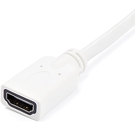 Mini-DVI to HDMI Adapter will allow you to use HDMI cables w