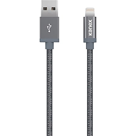Kanex Sync/Charge Lightning/USB Data Transfer Cable - 9.84 ft Lightning/USB Data Transfer Cable - Lightning Proprietary Connector - USB - Space Gray