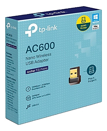 LINK AC600 Nano USB Wireless Adapter Archer T2U Nano - Office Depot