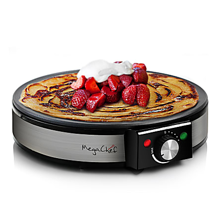 MegaChef Crepe And Pancake Maker, Black