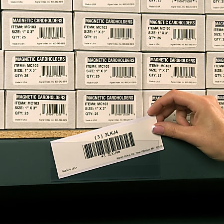 Open-Edge™ Plastic Label Holder, 1