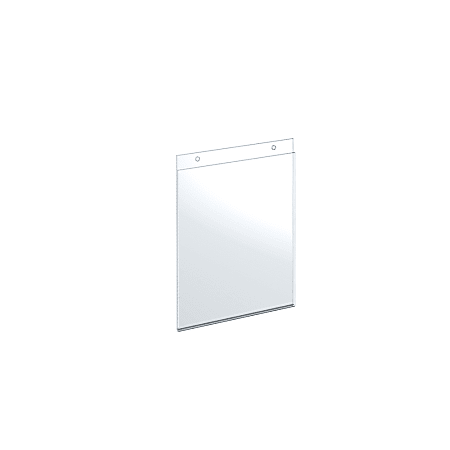 Azar Displays Wall-Mount U-Frame Acrylic Sign Holders, 10" x 8", Clear, Pack Of 10