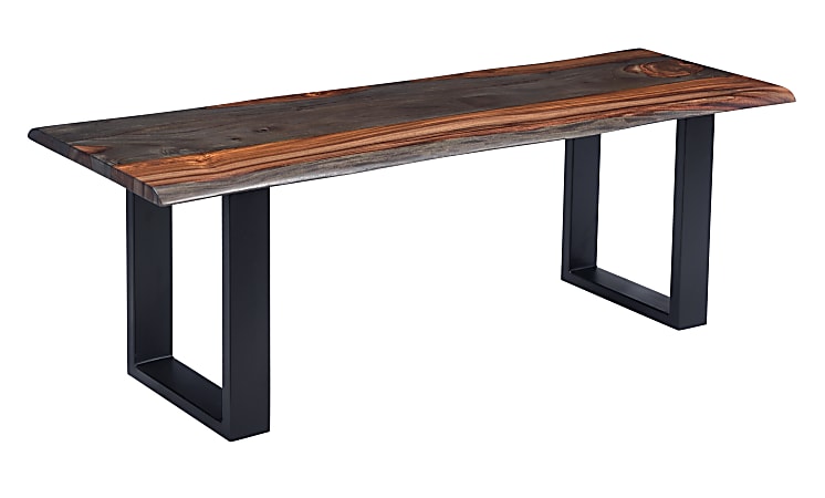 Coast to Coast Bergen Dining Bench, Sierra Brown/Black