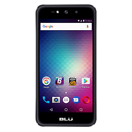 BLU Grand X G090Q Cell Phone, Black, PBN201317
