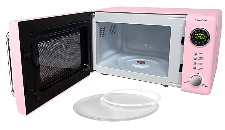 Small pink microwave top