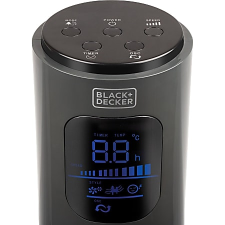 BLACK+DECKER Desktop Fan and Portable Evaporative Cooler, 3-Speed With  450ml Water Tank, Mini Cooler Works up to 7 Feet, For Desk, Home, Bedroom,  and