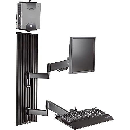 Chief All-In-One 10-30" Monitor Arm Workstations for LCD Displays - Black - Black