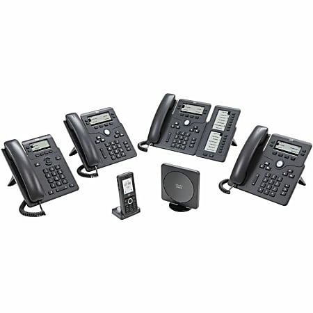 Cisco 6821 IP Phone - Corded - Corded - Wall Mountable - 2 x Total Line - VoIP - 2.5" LCD - 2 x Network (RJ-45) - PoE Ports